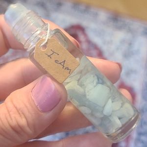 Anxious Gods Essential Oil Roller Crystal Infused